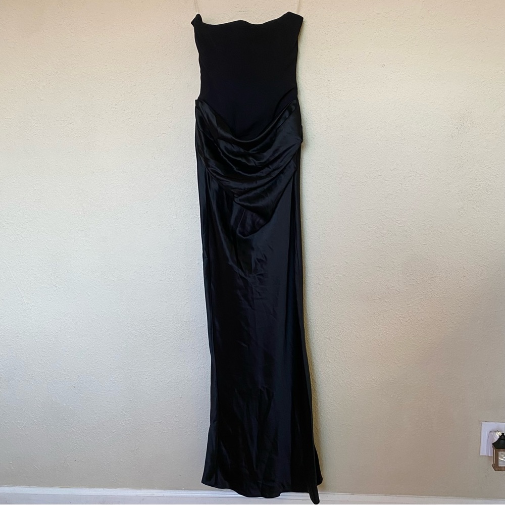 House of CB ‘Persephone’ Black Strapless Corset Maxi Dress NWOT size XS A-C - Picture 5 of 12